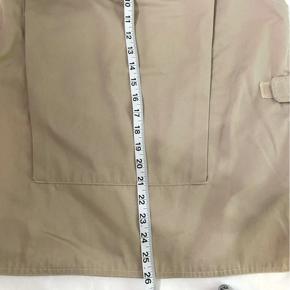 VINTAGE 80’s BANANA REPUBLIC Khaki Hooded Safari Hunting Camping Travel Vest M